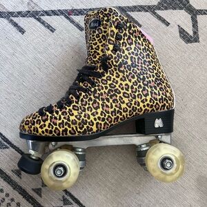Moxi Leopard Print Roller Skates